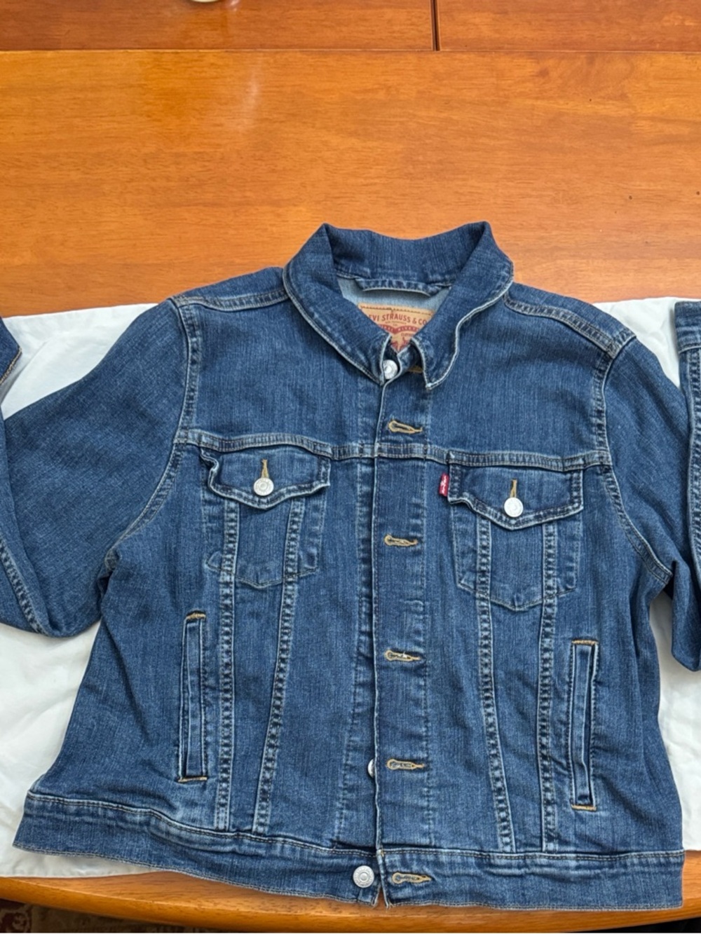 Levi's Blue Denim Button-Up Jacket      Pre-Owned